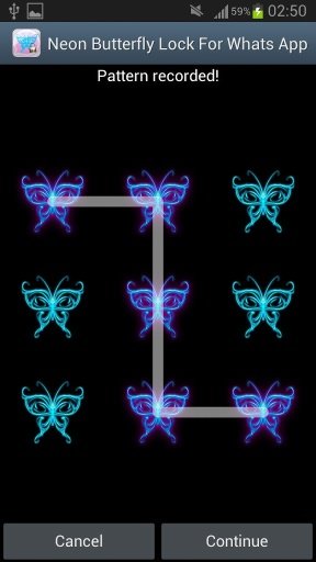 Neon Butterfly Lock截图2