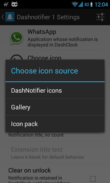 DashNotifier for DashClock截图2