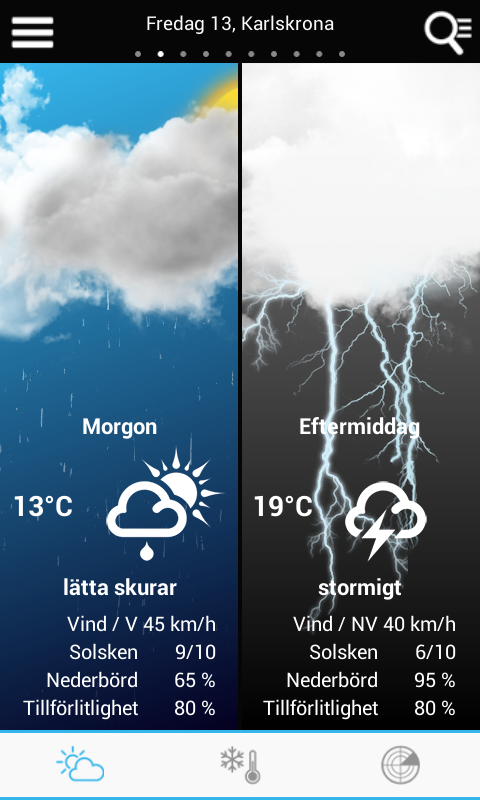 Weather for Sweden截图1