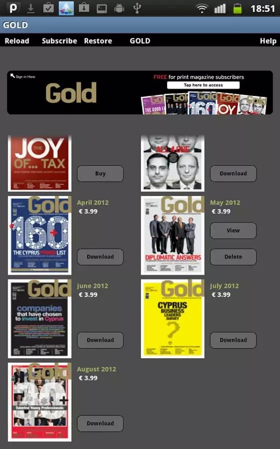 GOLD Magazine截图4