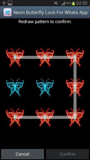 Neon Butterfly Lock截图3