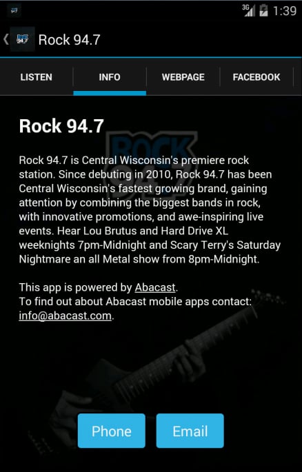 Rock 94.7 (WOZZ)截图2