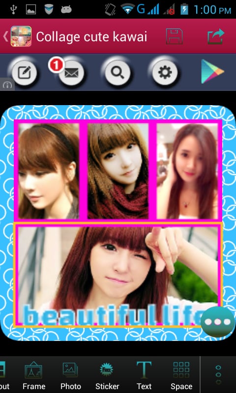 Collage photo cute kawai截图5