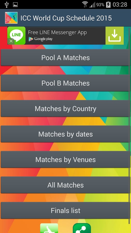 ICC World Cup Schedule 2...截图2