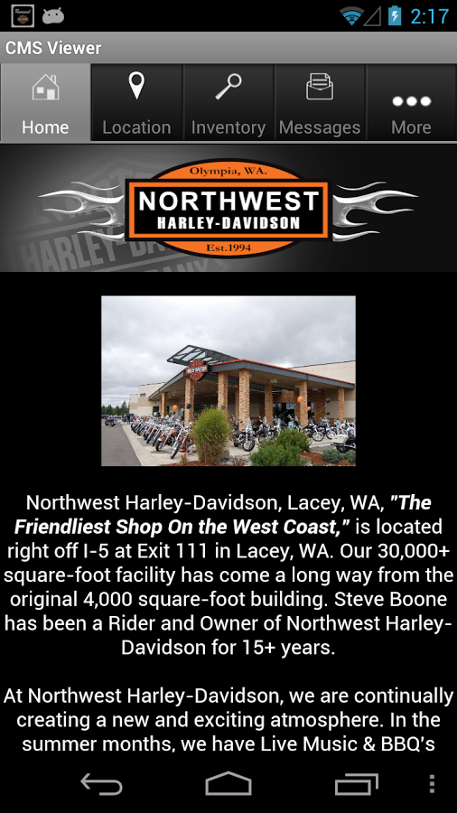 Northwest Harley-Davidson截图1