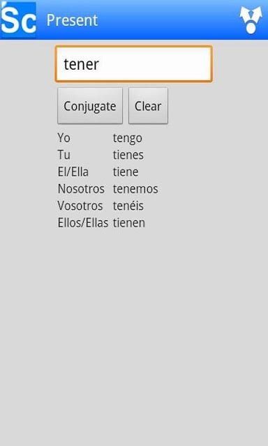 Spanish Verb Conjugator FREE截图2