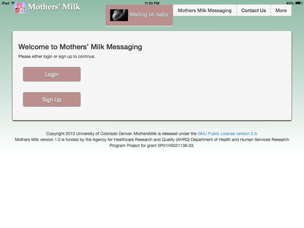 Mothers' Milk Messaging截图5