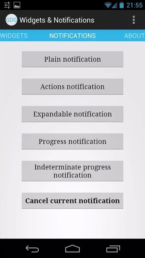 GDG Widgets and Notifica...截图3