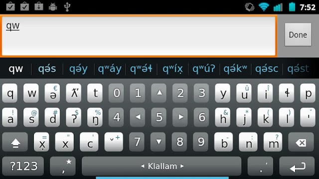 Klallam Keyboard Plugin截图2