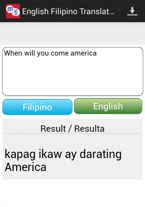 Filipino English Translator截图7