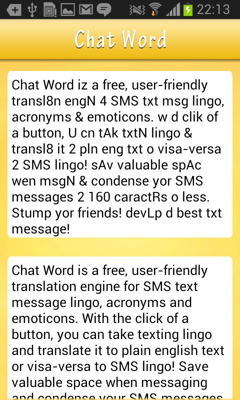 Chat Word截图1