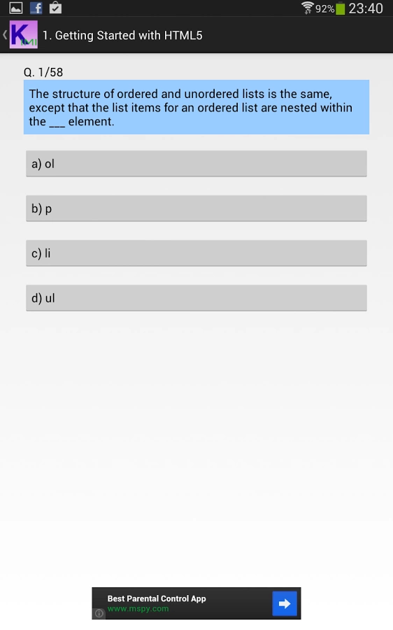 MCQ for Kaplan SG IMI截图5