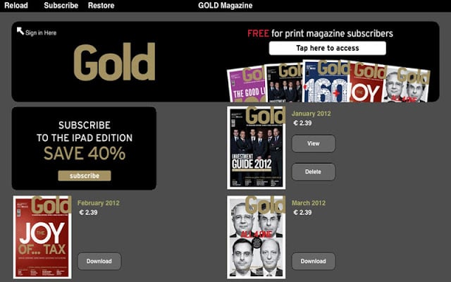 GOLD Magazine截图2