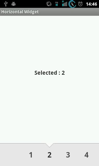 Horizontal Widget Demo截图2