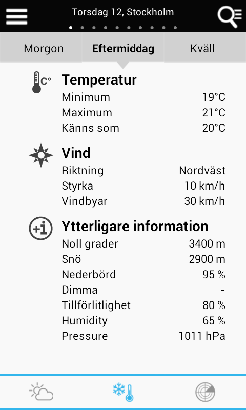 Weather for Sweden截图3