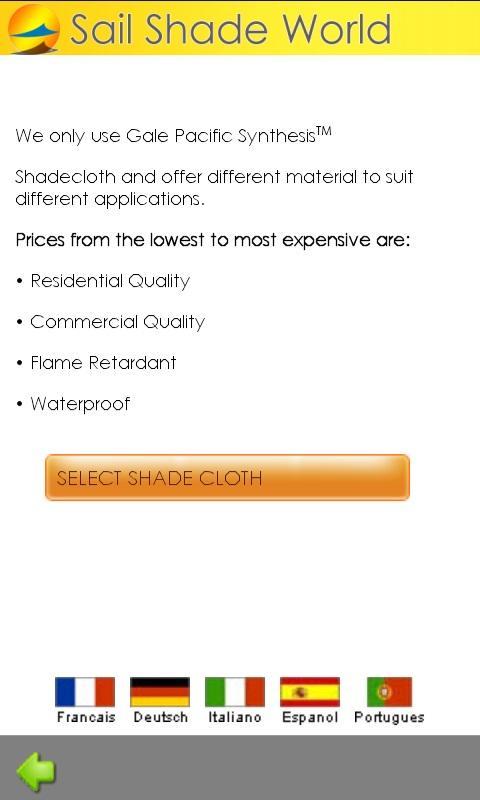 Shade Sail Price Estimator截图2