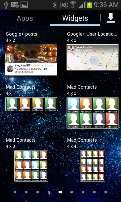 Mad Contacts Widget (Fre...截图1