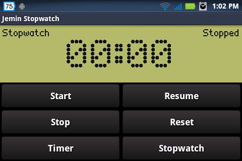 Jemin Stopwatch截图2