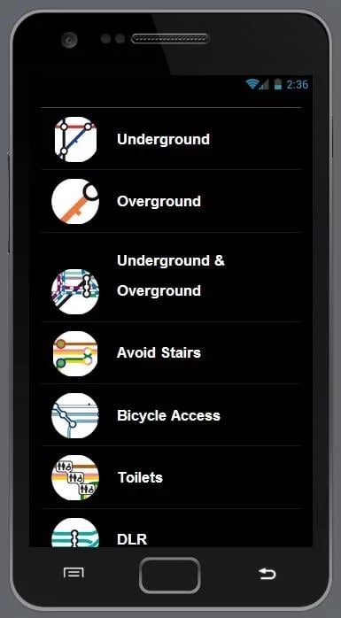 London Tube Rail Bus Map...截图3