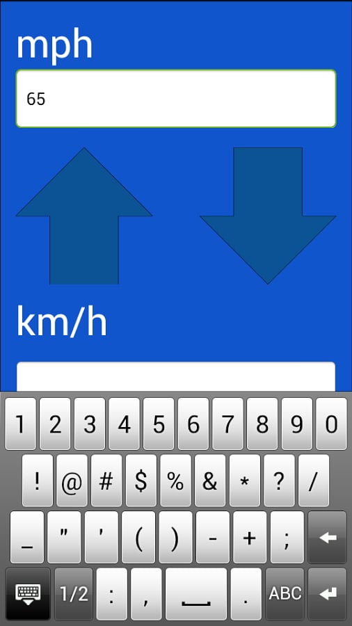 Mph Km/h Converter截图1