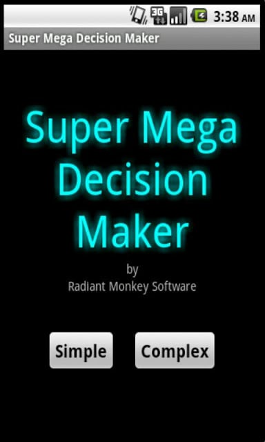 Super Mega Decision Maker Free截图1