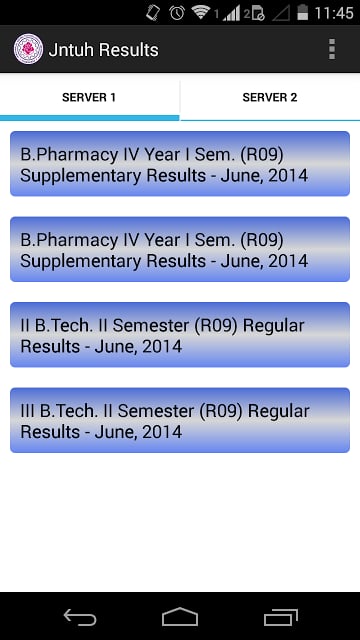 JNTUH Results截图1