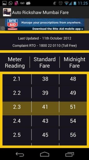 Auto Rickshaw Mumbai Fare截图1