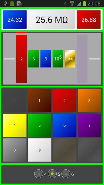 电阻器色码欧姆演算截图2