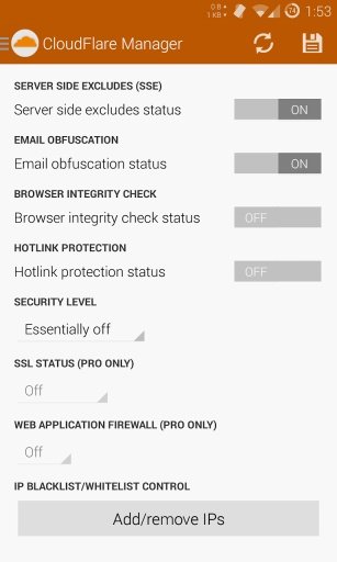 Mobile Manager for CloudFlare Free截图2