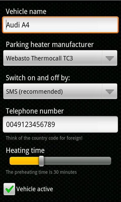 ParkingHeaterApp DEMO截图6