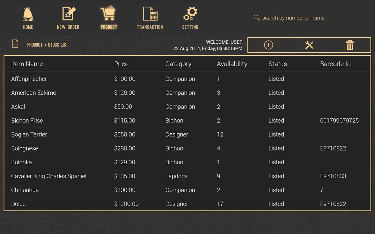 Eideas POS Demo截图2