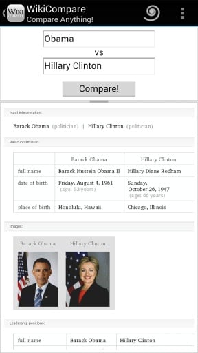 Wiki Compare -Compare Anything截图4