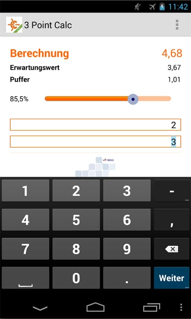3 Point Calc Lite截图2