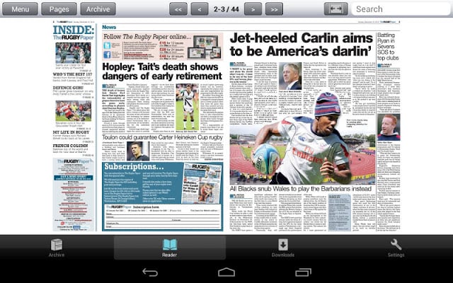 The Rugby Paper, English Ed.截图1