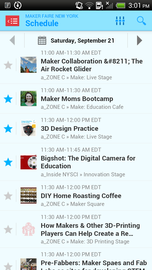 Maker Faire - The Official App截图3