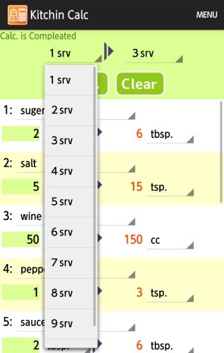 Kitchen Calc : FlaC截图2