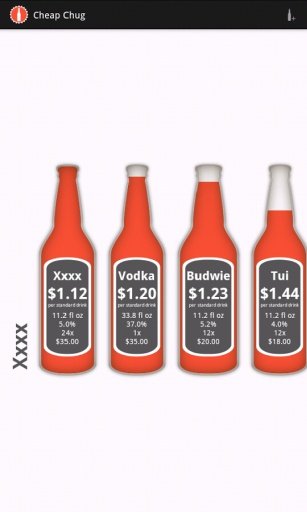 Cheap Alcohol Calculator截图1