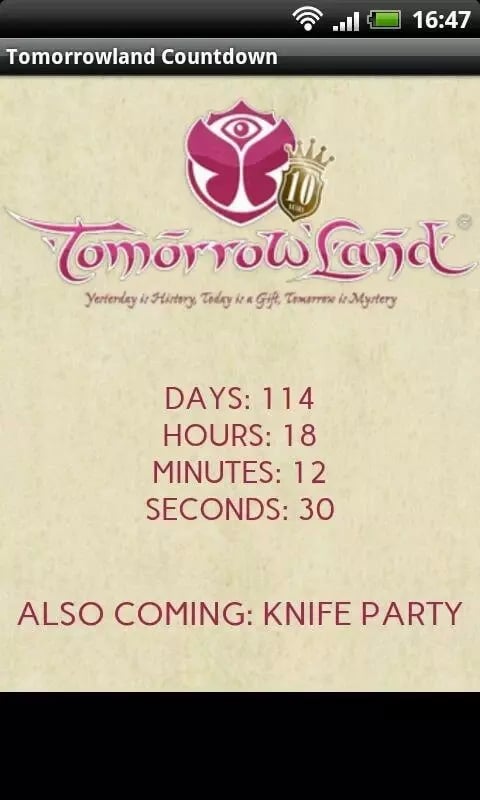 Tomorrowland 2014 Countd...截图1