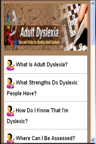 Over Come Adult Dyslexia截图2