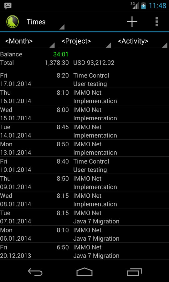 Time Control - track wor...截图1