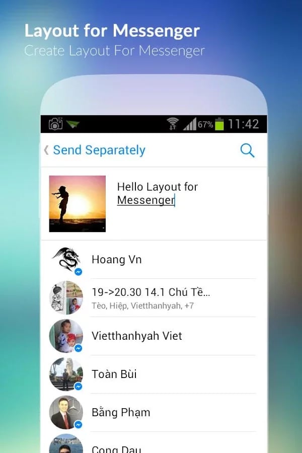 Layout for Messenger截图2