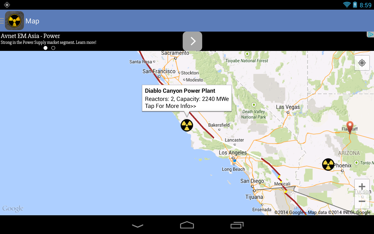 Nuclear Power Plants Map, Info截图1