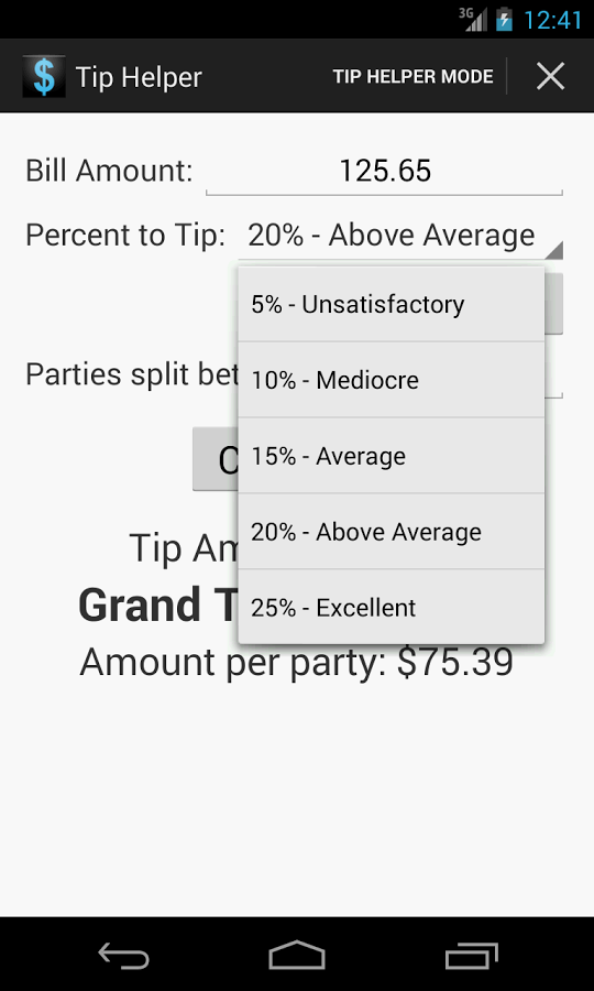 Tip Helper - Tip Calculator截图4
