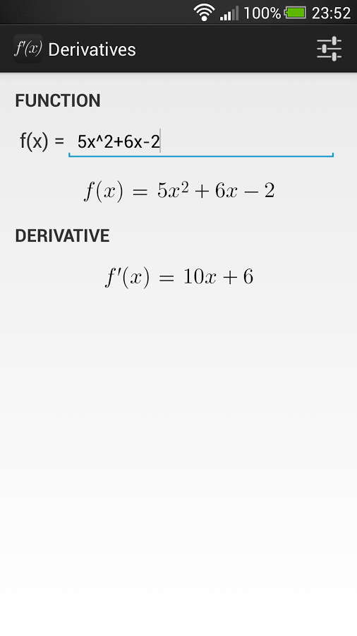 Derivatives截图1