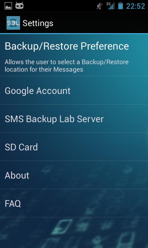 SMS Backup Lab截图1