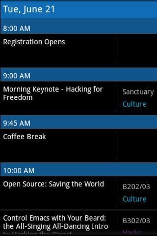 Open Source Bridge Sched...截图1