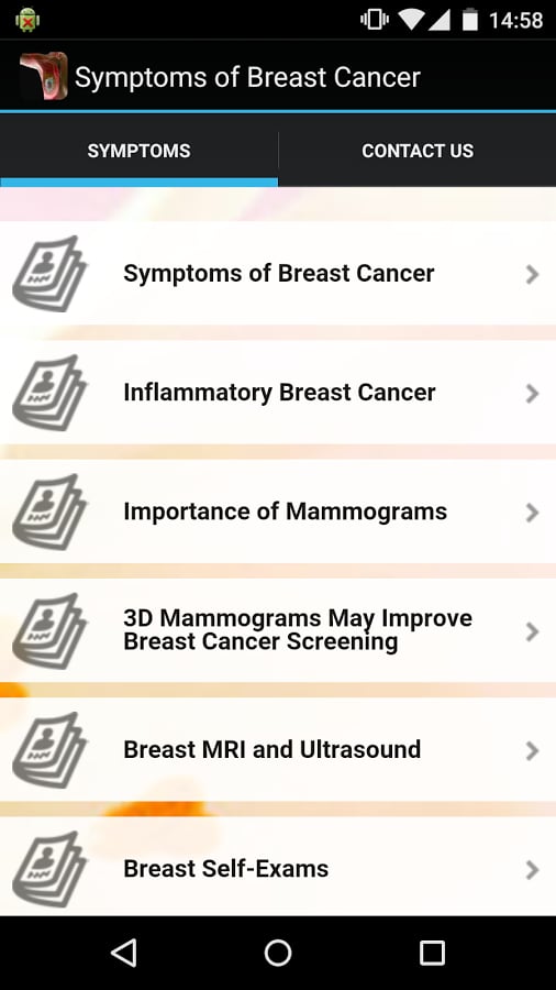 Symptoms of Breast Cance...截图5