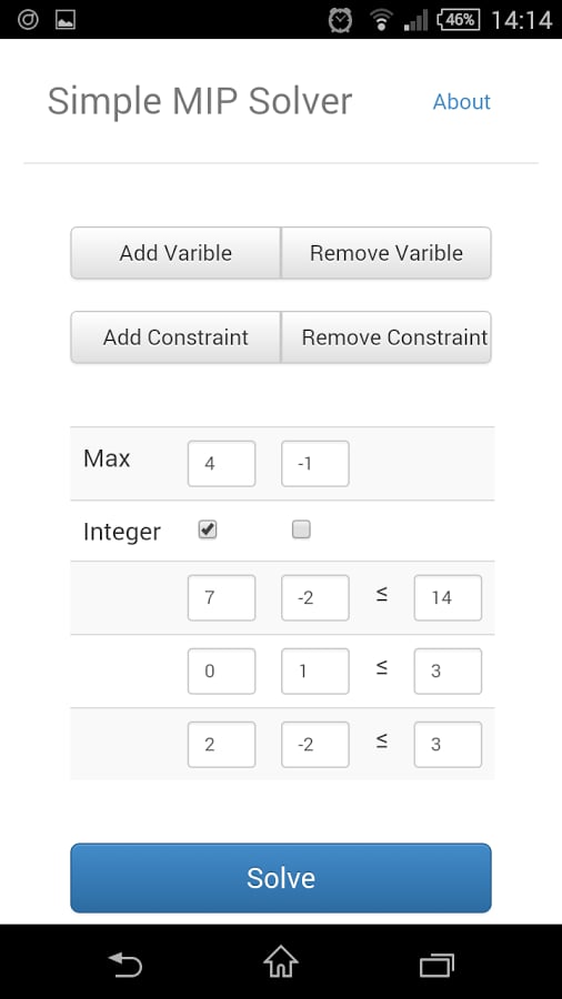 Simple MIP Simplex Solve...截图3