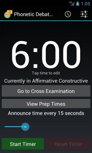 Phonetic Debate Timer截图1