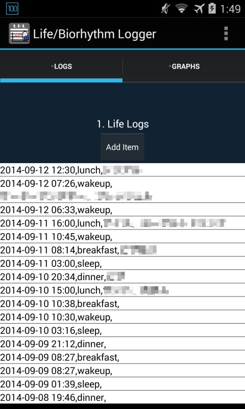 Life/Biorhythm Logger截图3